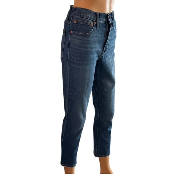Madewell The Perfect Vintage Crop Jean ~ Women’s Raw Hem Mom Jeans ~ Size 24 - Picture 3 of 16